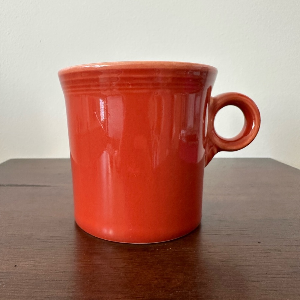 Fiesta Tom & Jerry Ring Handled Mug Paprika Rust Homer Laughlin USA Fiestaware